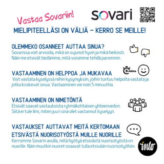 Mielipiteelläsi on väliä - kerro se meille!