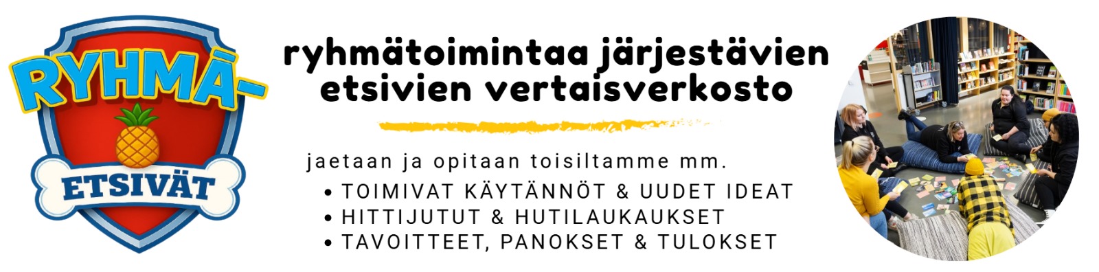 Ryhmäetsivien verkoston banner